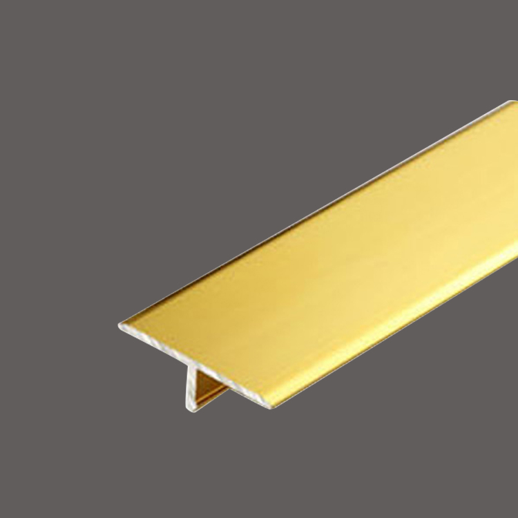 Titanium gold  stainless steel T decorative strip