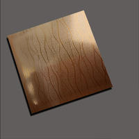 Willow stripe rose gold embossed plate
