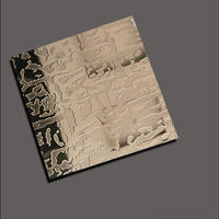 Stainless steel sheet with etch free grain rose gold