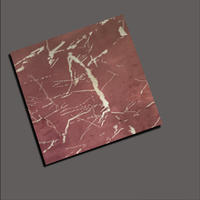 Rose red marble decorative stainless steel sheet