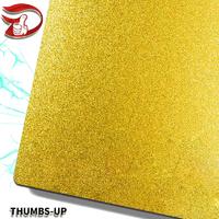 Sandblasting+gold stainless steel nanometre coating plate