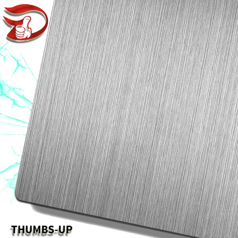 Hairline+Gray stainless steel nanometre coating plate